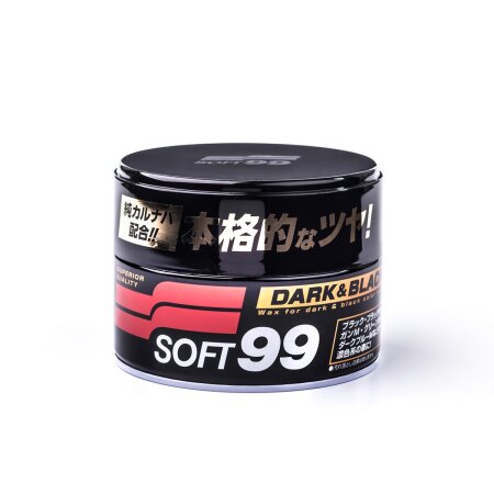 Soft99 Dark &amp; Black Wax, Auto Hartwachs, f&uuml;r schwarze/dunkle Autolacke, 300 gr