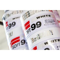 Soft99 White Soft Wax, Auto Hartwachs, für weiße/helle Autolacke, 350 gr