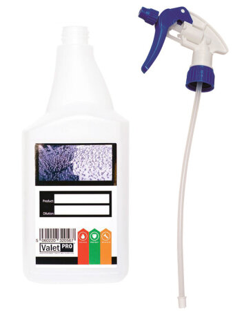 ValetPRO 1L Spray Bottle &amp; Chemical Resistant Trigger