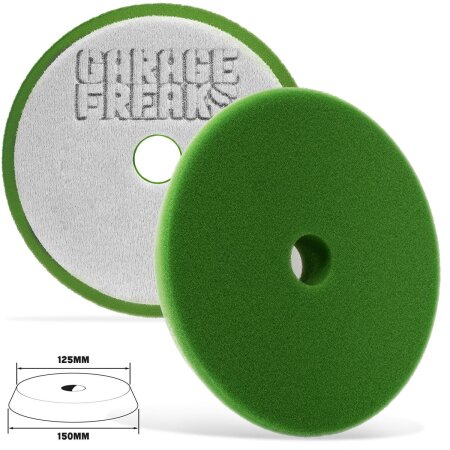 Garage Freaks Polierpad Finish Cut Foam Pad - soft, gr&uuml;n, 150mm