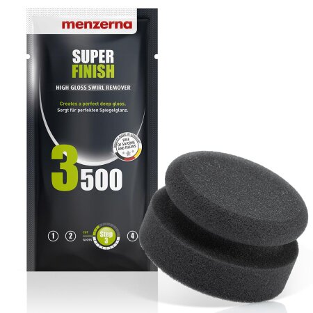 Menzerna Super Finish 3500 Sachet 20 ml Probe + Applikator Schwamm
