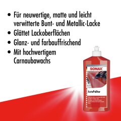 SONAX Autopolitur fÃ¼r Bunt- und Metalliclacke 500ml