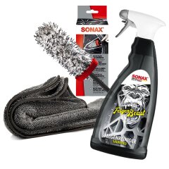 SONAX FelgenBeast 1L + SONAX FelgenBürste + Trockentuch 1000GSM