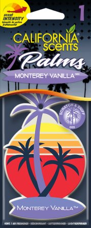 California Scents Car Palm Lufterfrischer Monterey Vanilla